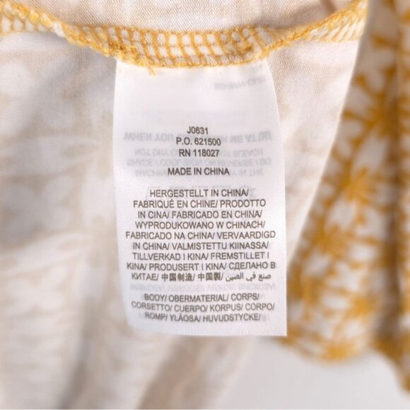 Boden Gold/ White Print Pullover Soft Dress Self Tie‎ Belted J0631 Size 6R - Picture 8 of 9